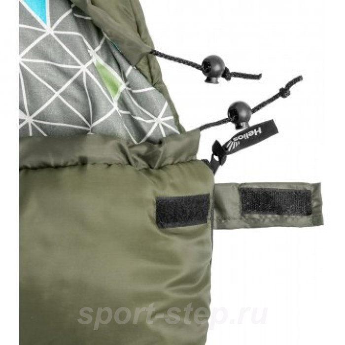 Спальный мешок OLYMPUS Wide 300 (220х90, холлофайбер, зеленый) (T-HS-SB-OW-300) Helios