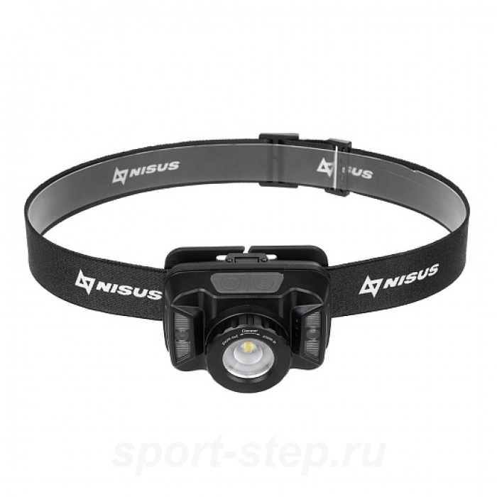 Фонарь налобный сенсорный 380 LM, IP44, USB (N-FN-HL18) NISUS