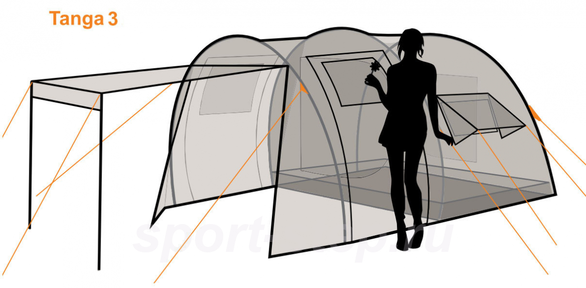 Палатка Canadian Camper TANGA 3, цвет royal