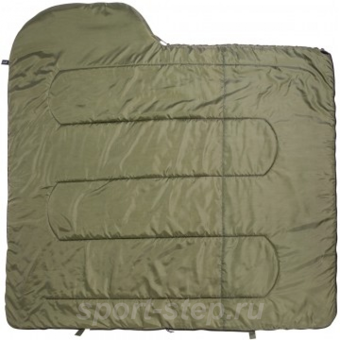 Спальный мешок OLYMPUS Wide Plus 400 (220х106, холлофайбер, зеленый) (T-HS-SB-OWP-400) Helios