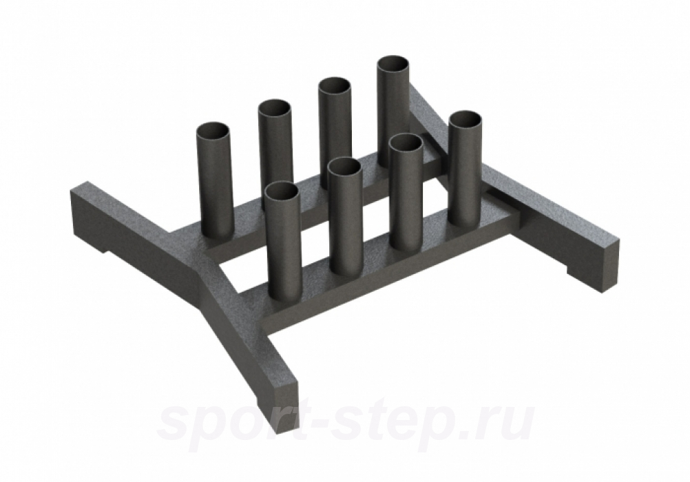 Держатель для 8 олимпийских грифов напольный вертикальный Original FitTools FT-FOB-8