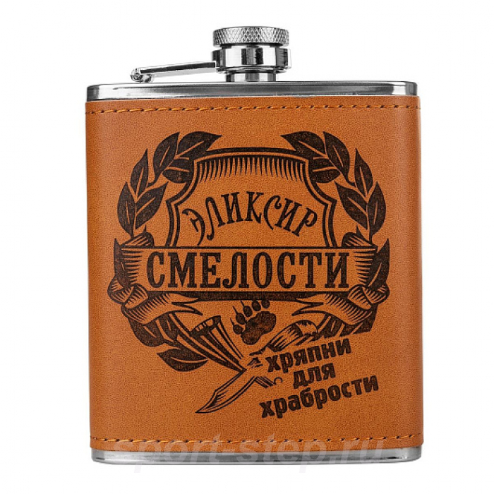 Набор Книга Записки охотника (фляжка 210мл + 3 стопки) (HS-2023-TZ-2) Helios