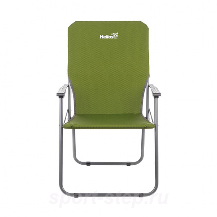 Кресло складное труба ф19 Зеленый ромб (T-HS-SK-01-G) Helios