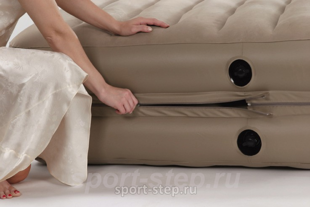 Двуспальная надувная кровать Intex Downy 2-in-1 Bed 66754 без насоса