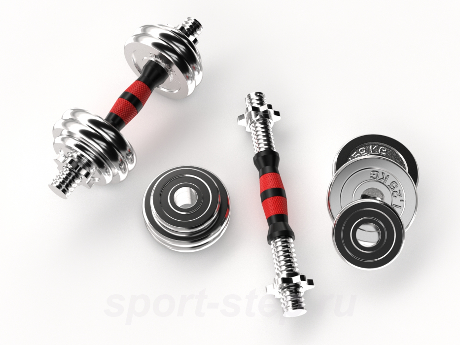 Набор гантелей UNIXFIT в кейсе 15kg