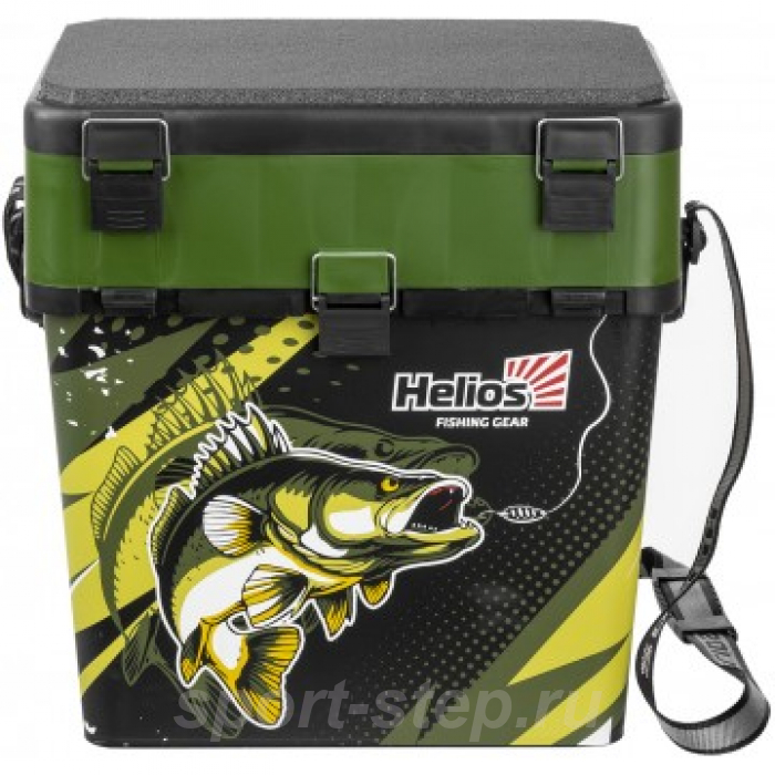 Ящик рыболовный зимний ZANDER хаки (HS-IML-19-H) Helios