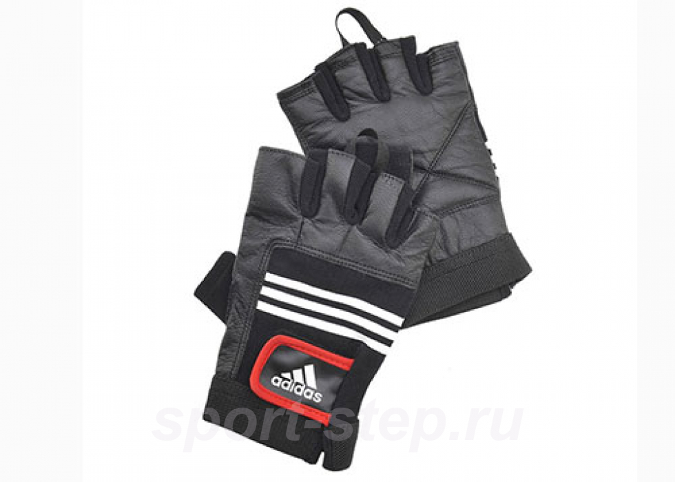 Перчатки тяжелоатлетические (кожа) Adidas ADGB-12124, S/M