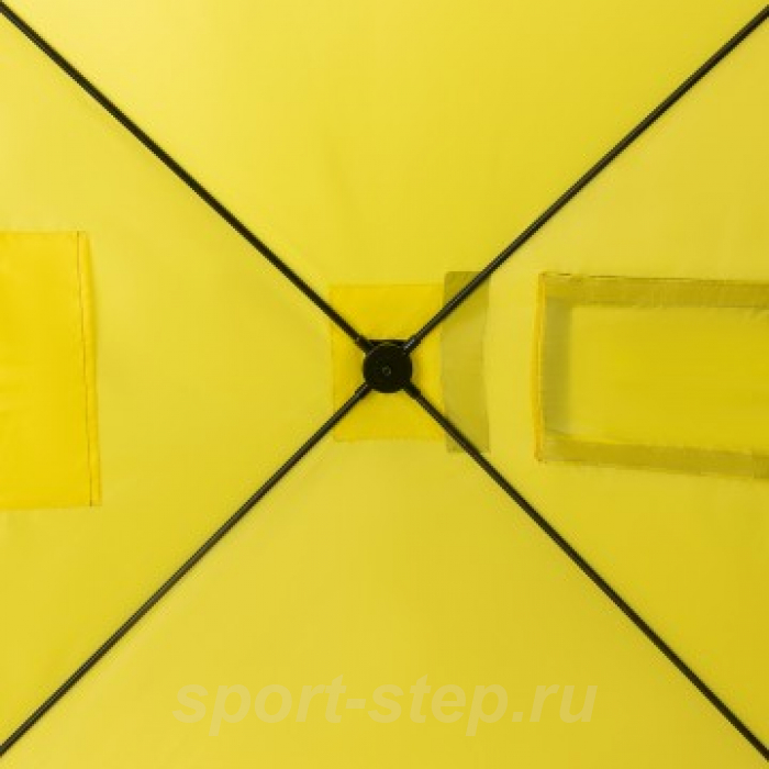 Палатка зимняя Куб 1,8х1,8 yellow/gray Helios (HS-ISC-180YG)