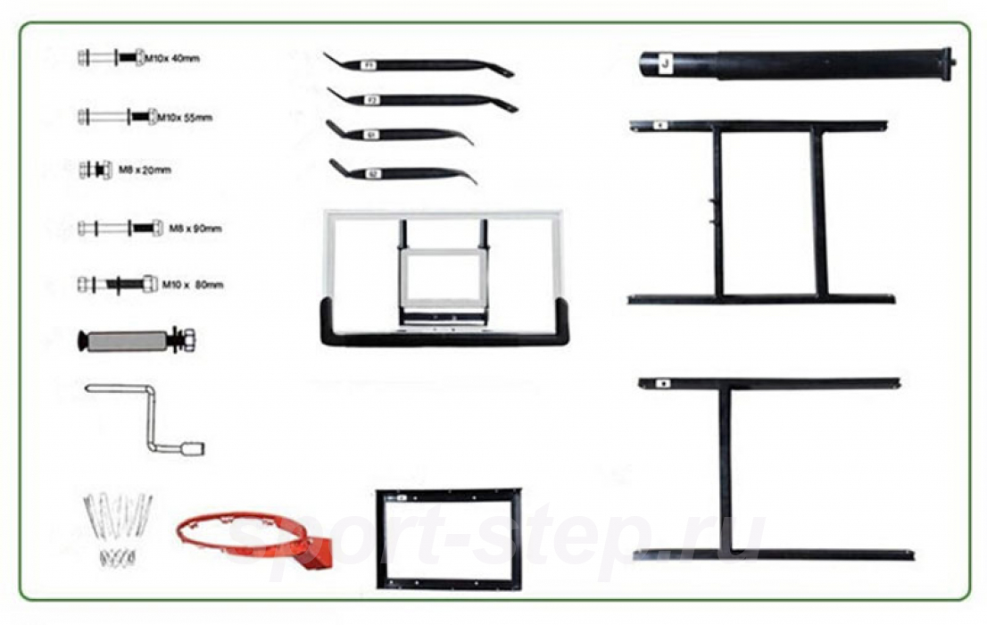 Баскетбольный щит 54" DFC BOARD54P